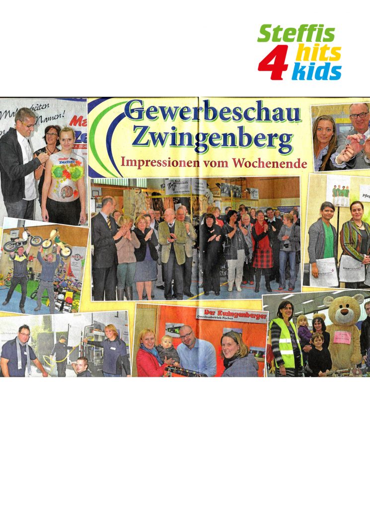Steffis-Hits-for-Kids_Presse_Gewerbeschau Zwingenberg_Der Bergsträßer
